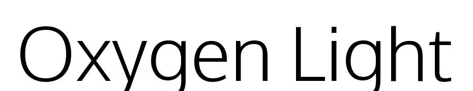 Oxygen Light Font Download Free